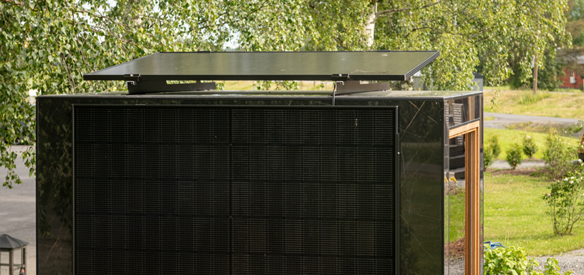 Kirami FinVision® -sauna S Zero with solar panels