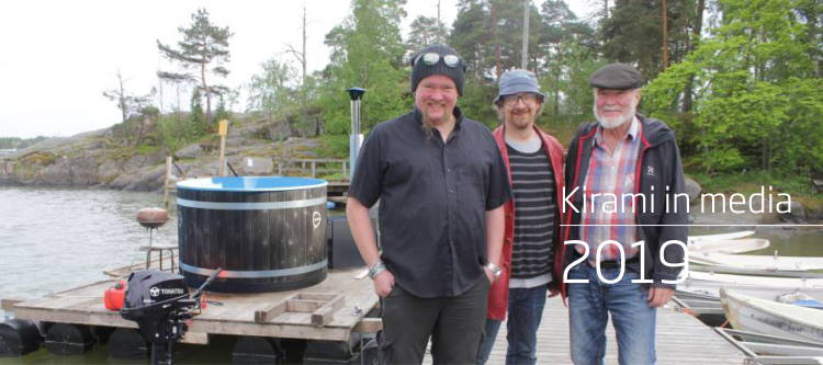 Bild: Erfinder Janne Käpylehto und Schauspieler Ville Haapasalo segelten gemeinsam mit Seekapitän Antti Linnanvirta | Kirami