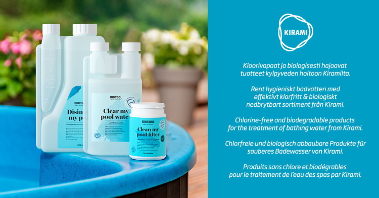 Biocool | Chlorfreie und biologissch abbaubare Produkste für sauberes Badewasser von Kirami | Kirami Wasserhygiene