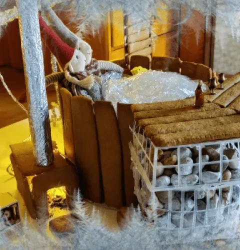 Pfefferkuchen in Gestalt eines Badefasses | Kirami