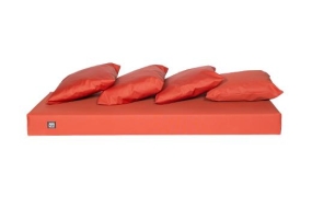 Sitzauflagen für das Bankmodul (inkl. Sofa und 4 x Kissen), orange