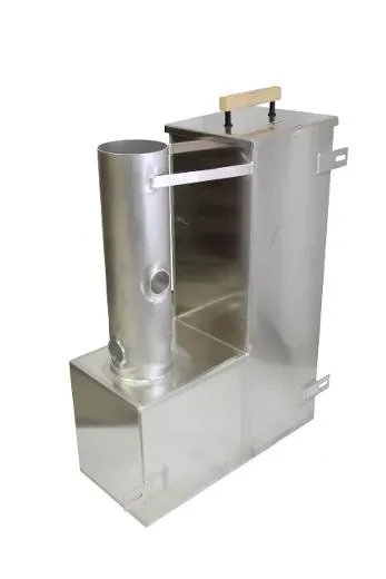 Innenofen für holzbefeuertes Badefass.