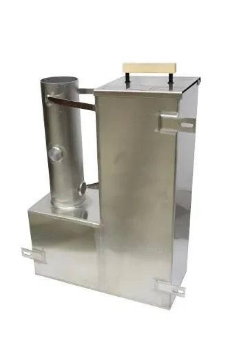 Innenofen für holzbefeuertes Badefass.