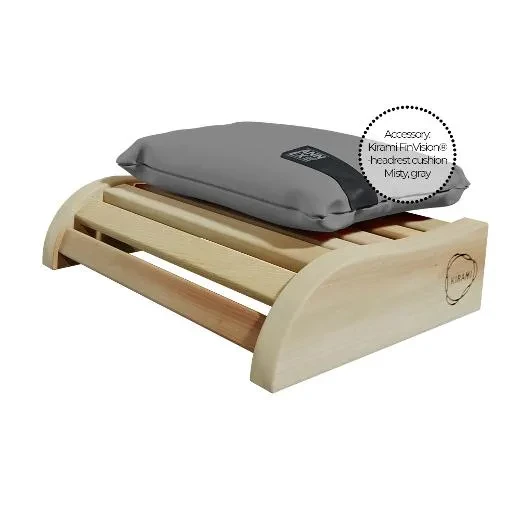 Kirami FinVision® -Kopfstütze, mit grauem Nackenkissen als Zubehör