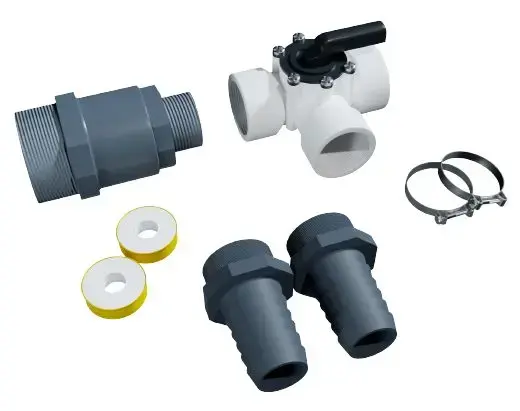 Abflussset zwischen Filter und Becken