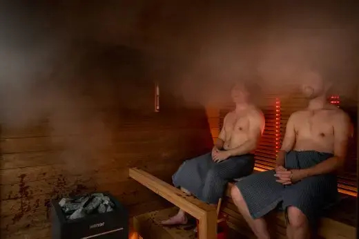 Kirami FinVision® -sauna M Misty, Harvia Virta Combi 10,8 kW - Außensauna