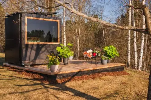 Kirami FinVision® -sauna M Zero (GlowBlack and CoralWhite)