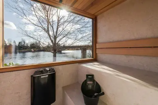 Kirami FinVision® -sauna M Zero (GlowBlack and CoralWhite)_Solarsystem model