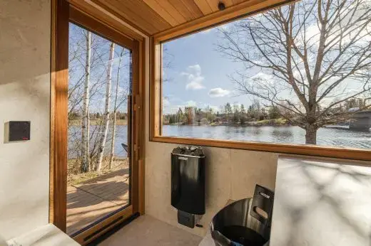 Kirami FinVision® -sauna M Zero (GlowBlack and CoralWhite)_Solarsystem model